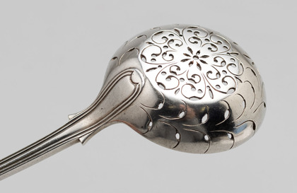Indian Colonial Silver Sugar Sifter Spoon - Hamilton & Co.